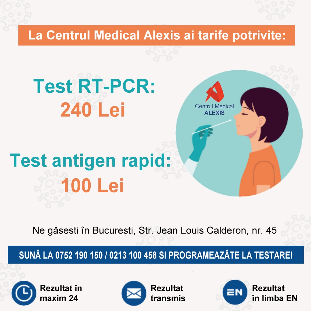 - test PCR 240 rapid 100 CM Alexis 1 - Guvernul a aprobat Hotararea nr. 73 din 2021 a CNSU.